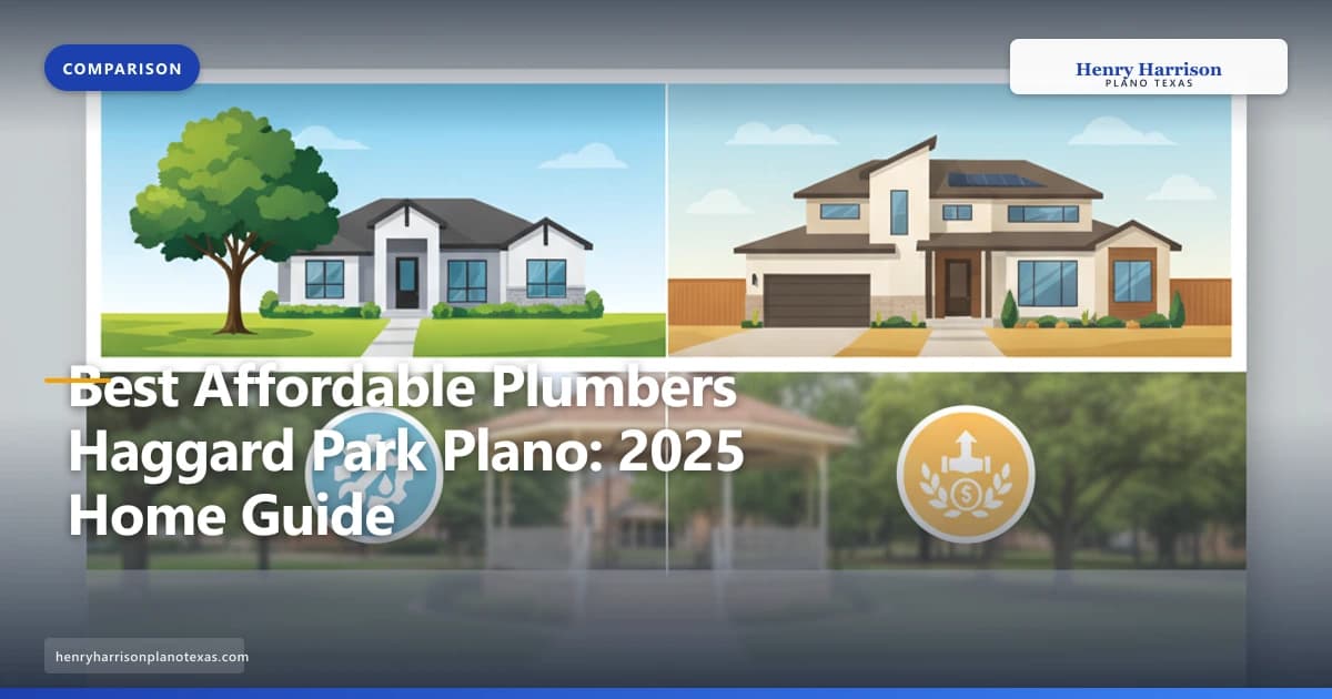 Best Affordable Plumbers Haggard Park Plano: 2025 Home Guide - Henry Harrison Plano Texas
